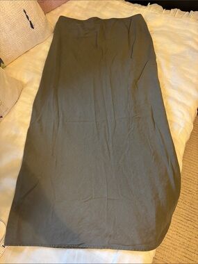 Ripe Maternity Olive Green Pencil Skirt